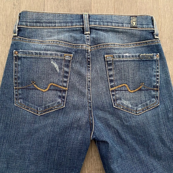 7 For All Mankind Gwenevere High Rise Skinny Jeans - Picture 4 of 9